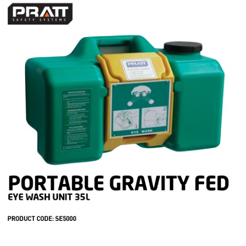 PRATT EYE WASH GRAVITY FED PORTABLE UNIT 35L 